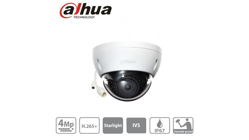  DAHUA Caméra IP Poe dôme à bulle 4 Mpx IPC-HDBW2431E-S-S2